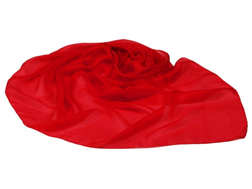 Seidenschal einfarbig rot