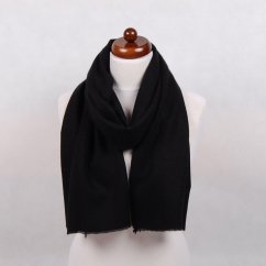 100% Kaschmirschal exklusiv mittelgroß schwarz