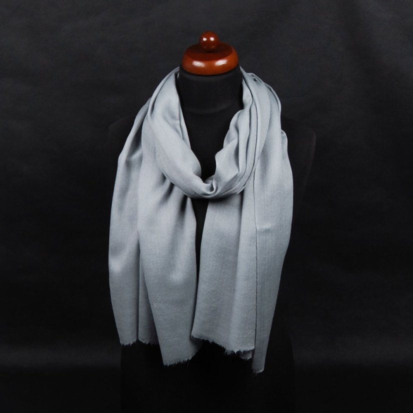 Pashmina-Wollschal Self grau