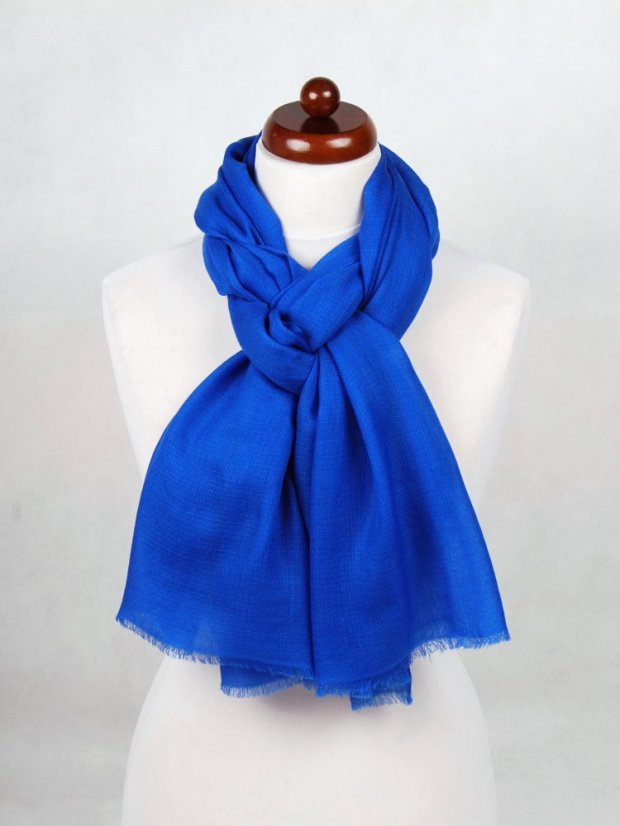 Ring-pashmina exklusiv blau