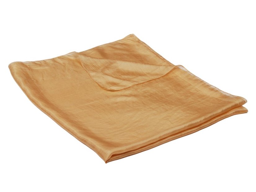 Seidenschal groß goldfarben