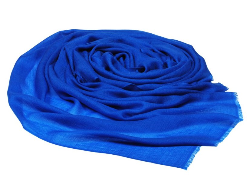 Ring-pashmina exklusiv blau