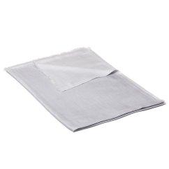 Šála z viskózy a hedvábí oboustranná světle šedo-bílá