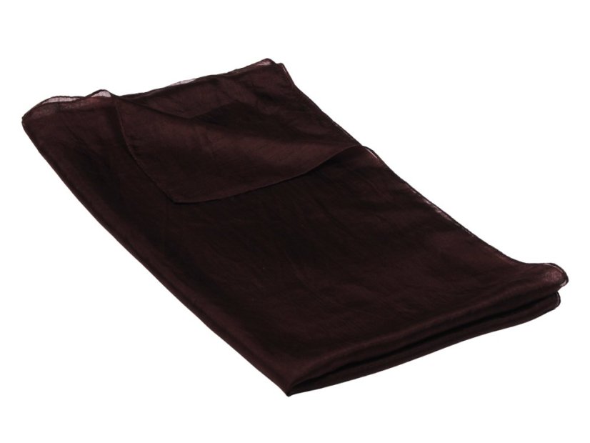 Seidenschal einfarbig dunkelbraun