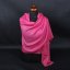 Pashmina-Wollschal Self dunkelrosa
