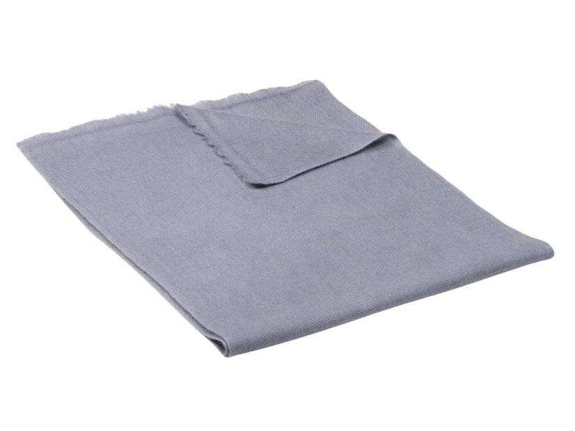 100% Kaschmirschal exklusiv schmal grau