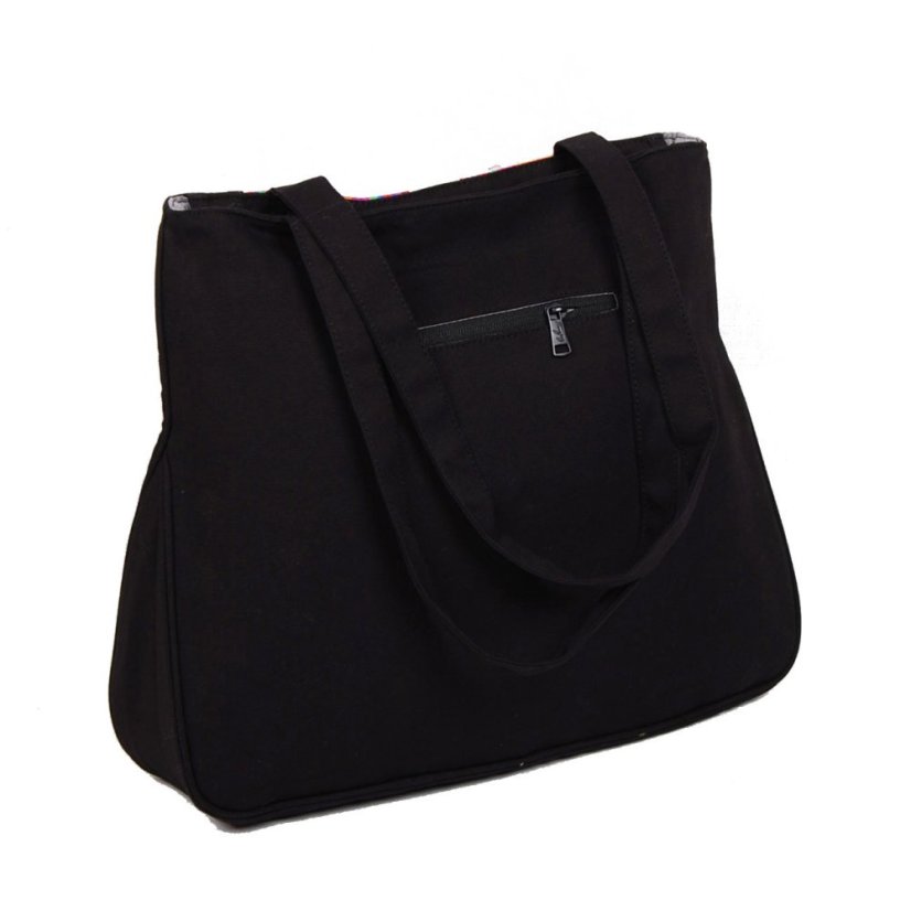 Tibetská kabelka Tote Samye čierna