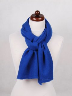 100% kašmírový šál exclusive úzky modrý