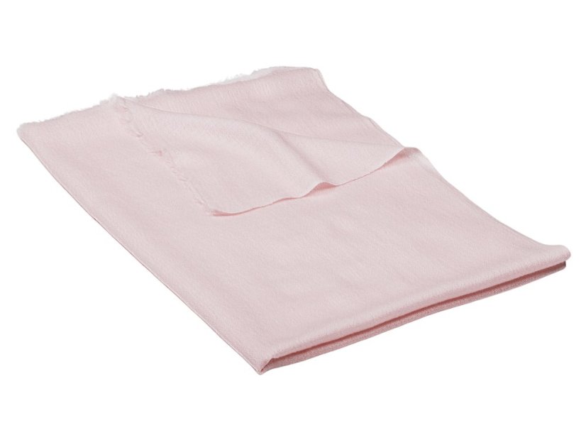 Kašmírská vlněná pašmína Self světle růžová New Dawn