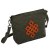 Tibetische Handtasche crossbody Tharpa dunkelgrün-grau