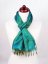 Hedvábná šála z Váránasí zeleno-tyrkysová