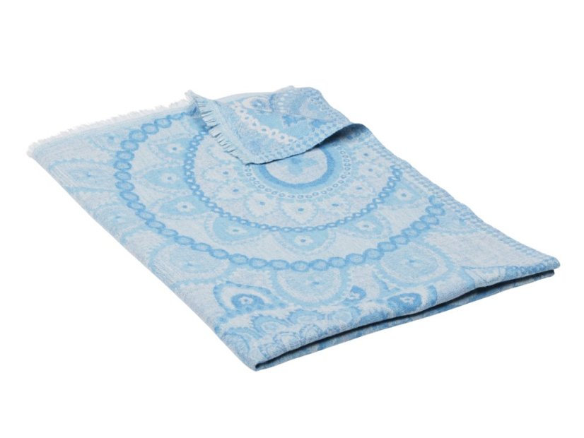 Šála z merino vlny světle modrá