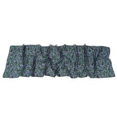 Hedvábná šála s potiskem černo-zelená