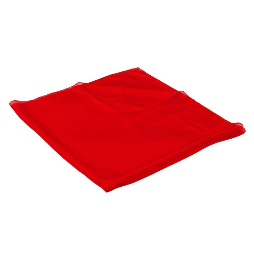 Seidentuch einfarbig rot