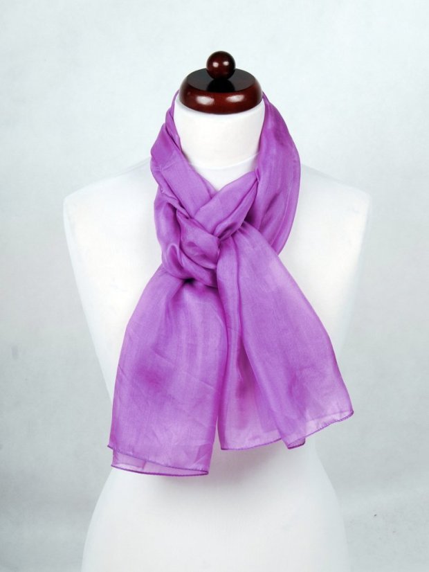 Seidenschal einfarbig lila