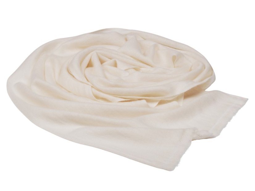 100% kašmírový šál exclusive úzky smotanový