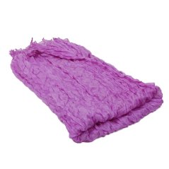 Hedvábná šála mačkaná světlejší fialová