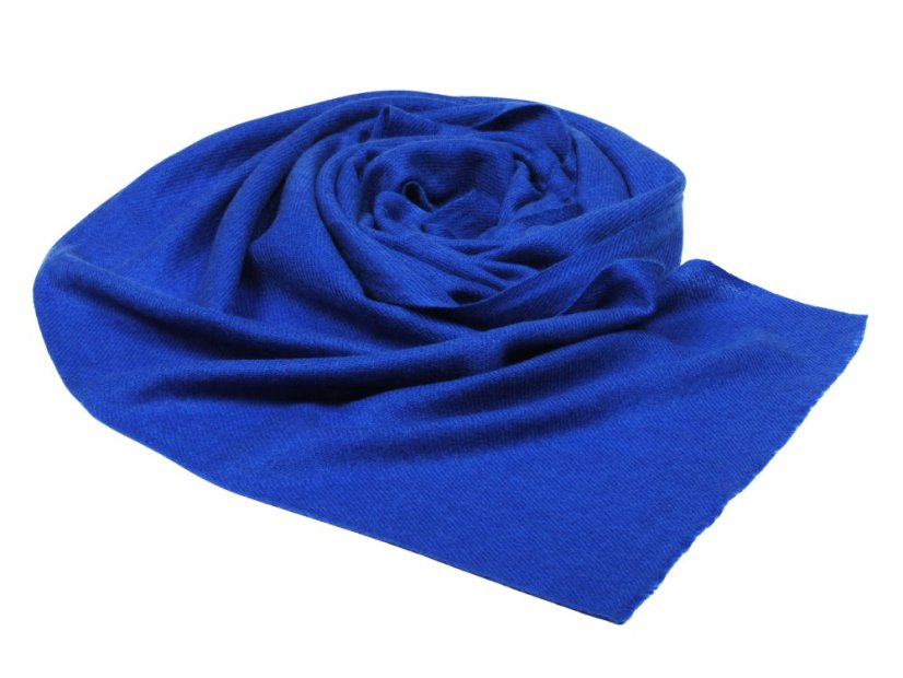 100% kašmírový šál exclusive úzky modrý