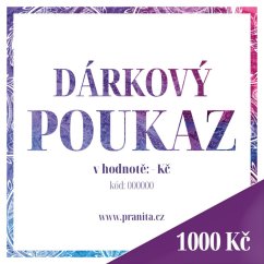 Dárkový poukaz v hodnotě 1000 Kč