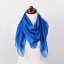 Hedvábný šátek jednobarevný modrý