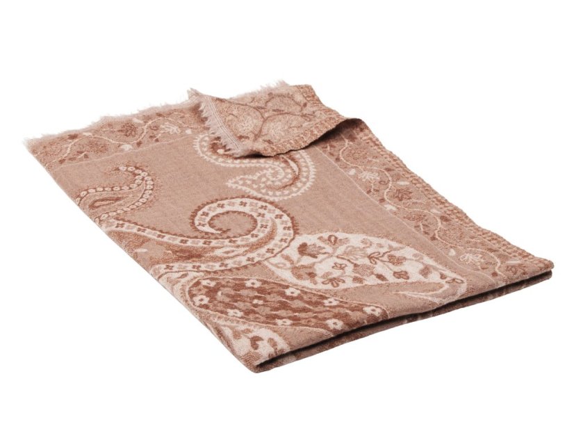 Šála z merino vlny světle hnědá