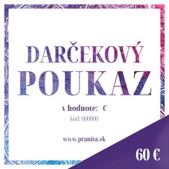 Darčekový poukaz v hodnote 60 €