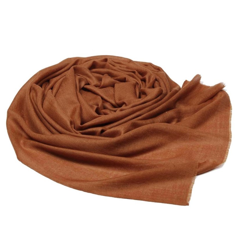 Pashmina-Wollschal Self braun