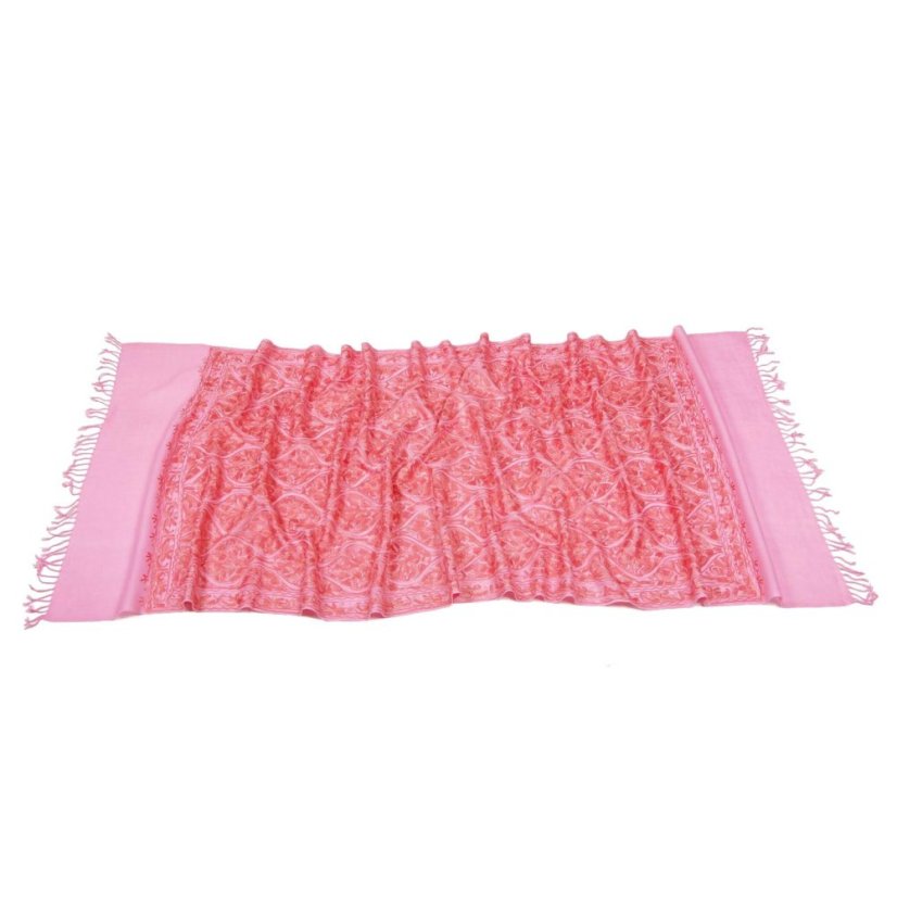 Kaschmirischer Wollschal Jate M hellrosa