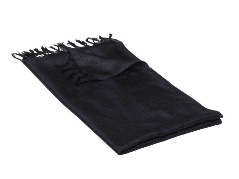 Hedvábná šála z Váránasí černá