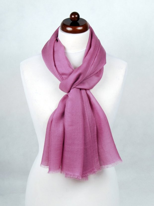 Prstienková pašmína exclusive šedofialová