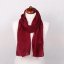 Hedvábná šála jednobarevná vínová