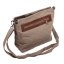 Tibetische Handtasche crossbody Tharpa Khorlo graubraun