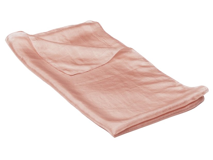 Seidenschal einfarbig puderrosa