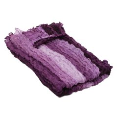 Hedvábná šála mačkaná fialovošedá