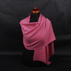 100% kašmírová šála exclusive střední starorůžová