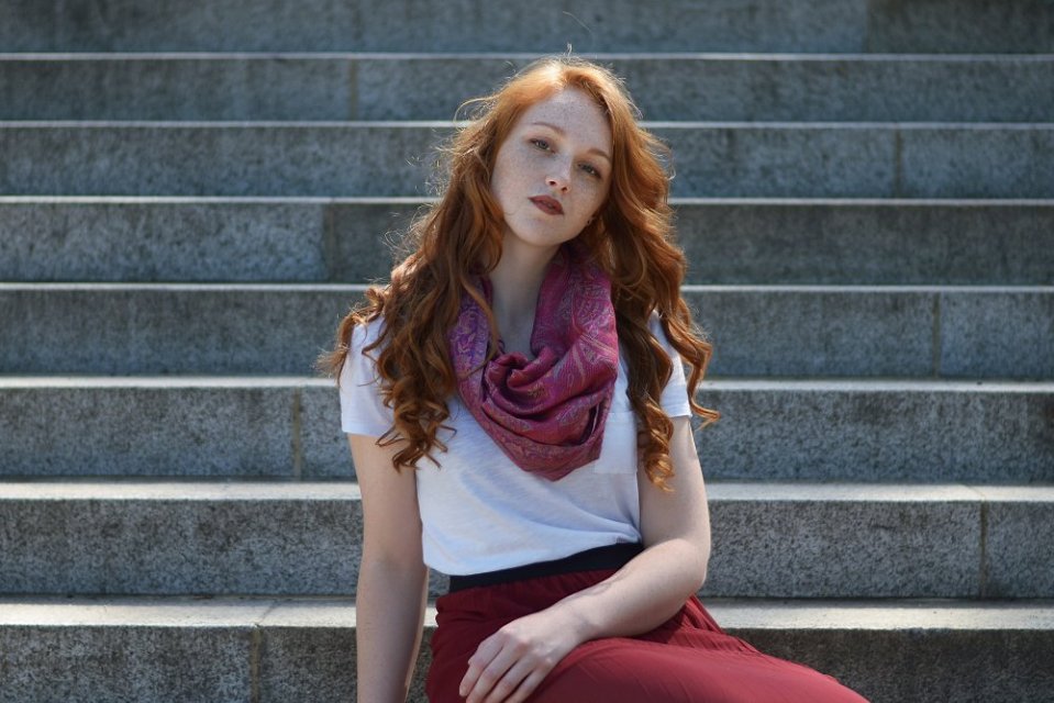 Šály z viskózy a hedvábí