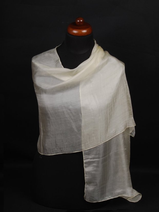 Seidenschal einfarbig hellgelb