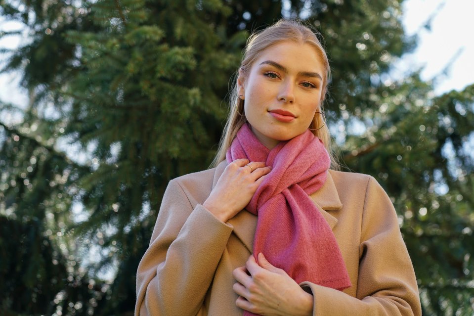 100% kašmírové šály exclusive střední