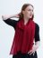 Ring-pashmina exklusiv weinrot