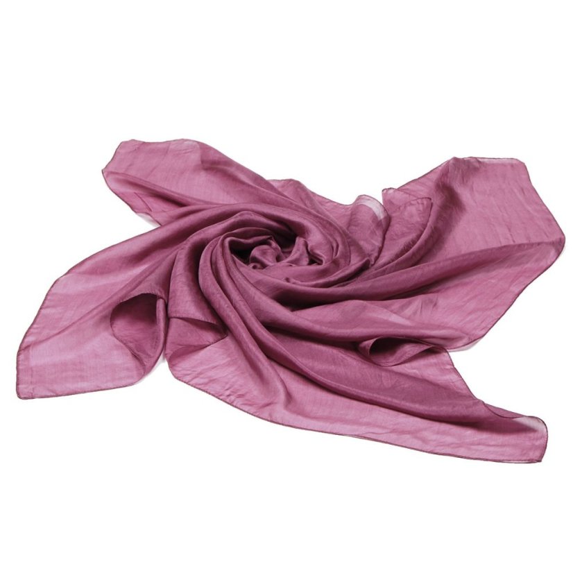 Hedvábný šátek jednobarevný šedofialový