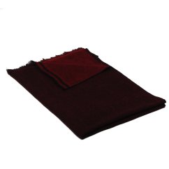 100% kašmírová šála velká tmavě červeno-černá