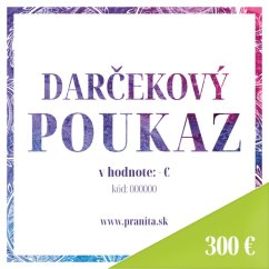 Darčekový poukaz v hodnote 300 €