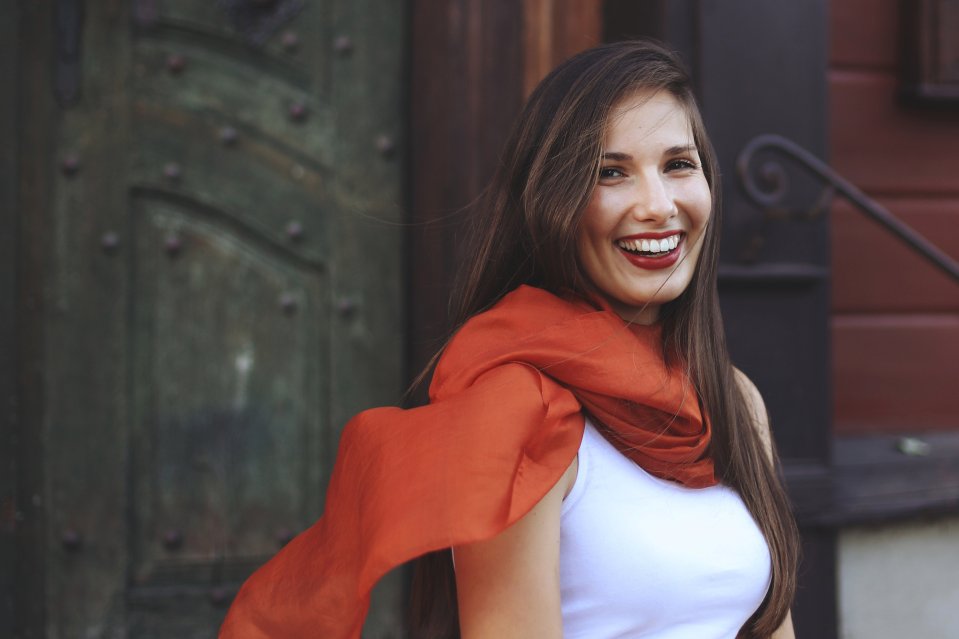 Hodvábne šály veľké