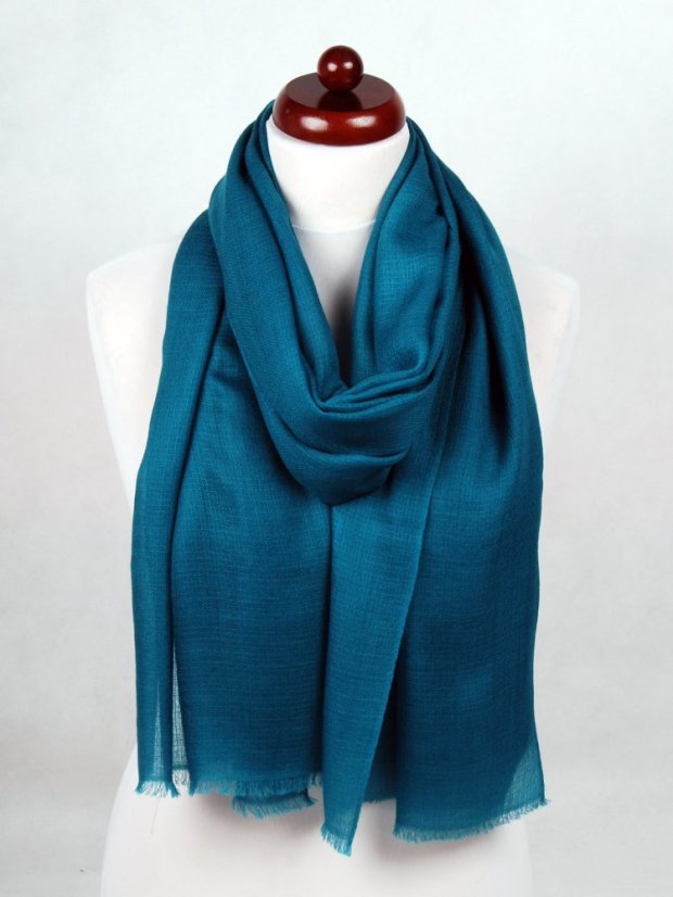 Ring-pashmina exklusiv in Petrol-Farbe
