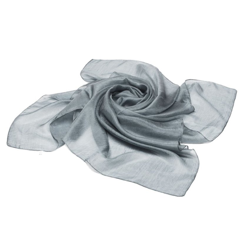 Seidentuch einfarbig grau
