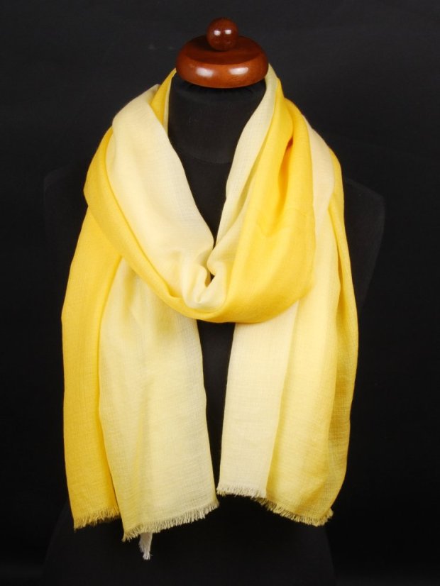 Ring-Pashmina exklusiv Ombre gelb