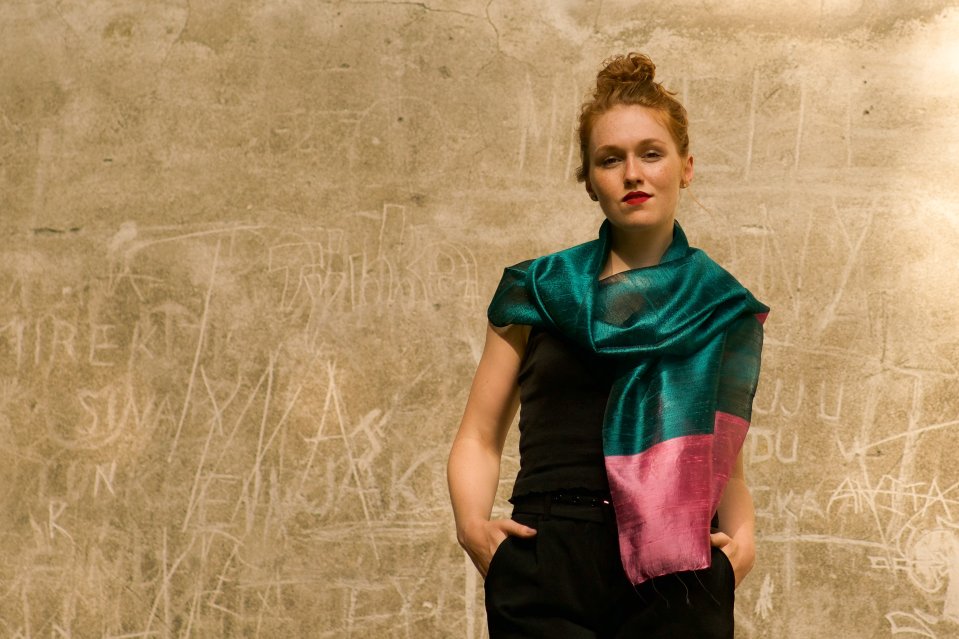 Šály ze surového hedvábí