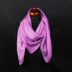 Hedvábný šátek jednobarevný fialový