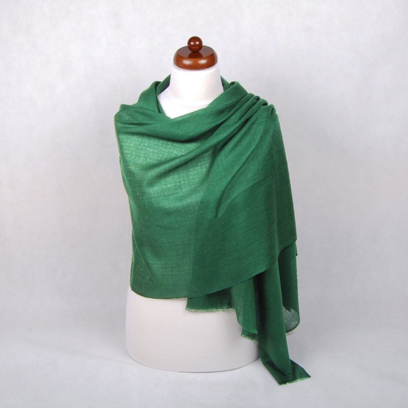 Pashmina-Wollschal Self grün