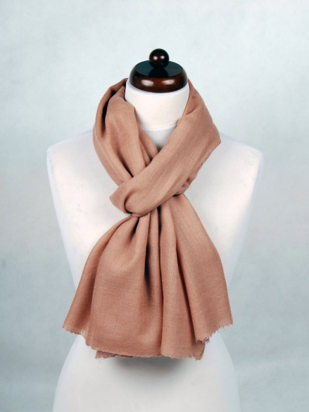 Pashmina-Wollschal Self in Mokka-Mousse